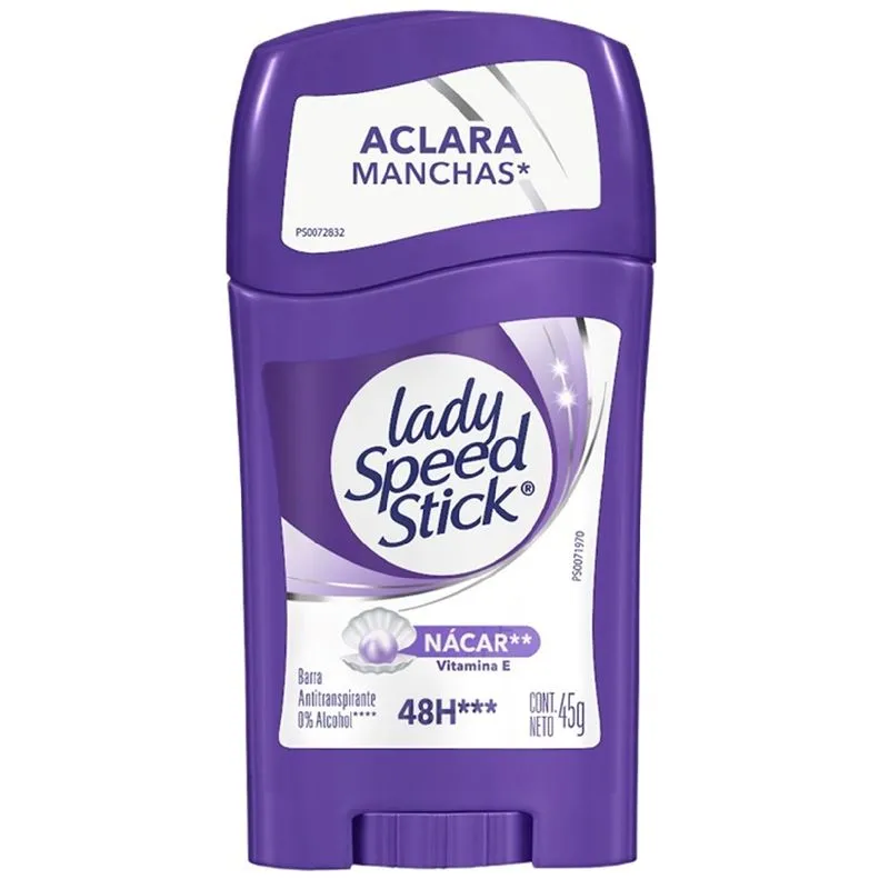 DESORANTES  LADY S.S BARRA NACAR ACLARA MANCHAS 45 GR