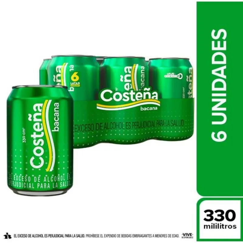 CERVEZA COSTENA LATA 6 UNI