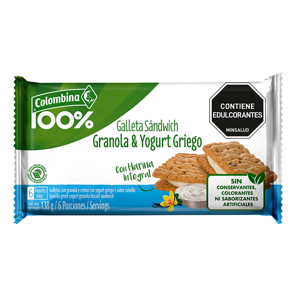 GALLETA SANDWICH GRANO/YOGURT GRIEG 6 UN