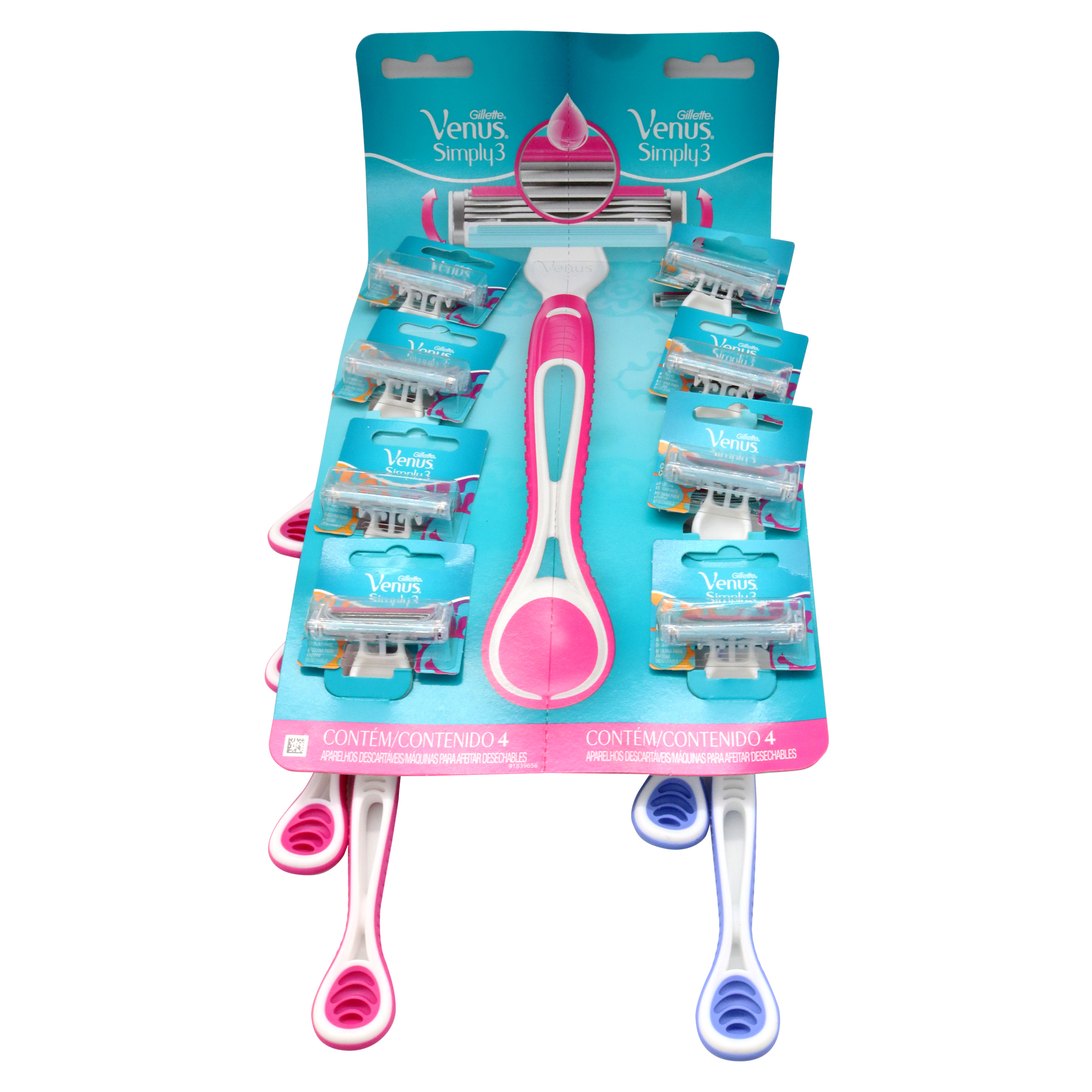 Maquina De Afeitar Venus Simply 3 Hojas Suave Mujer