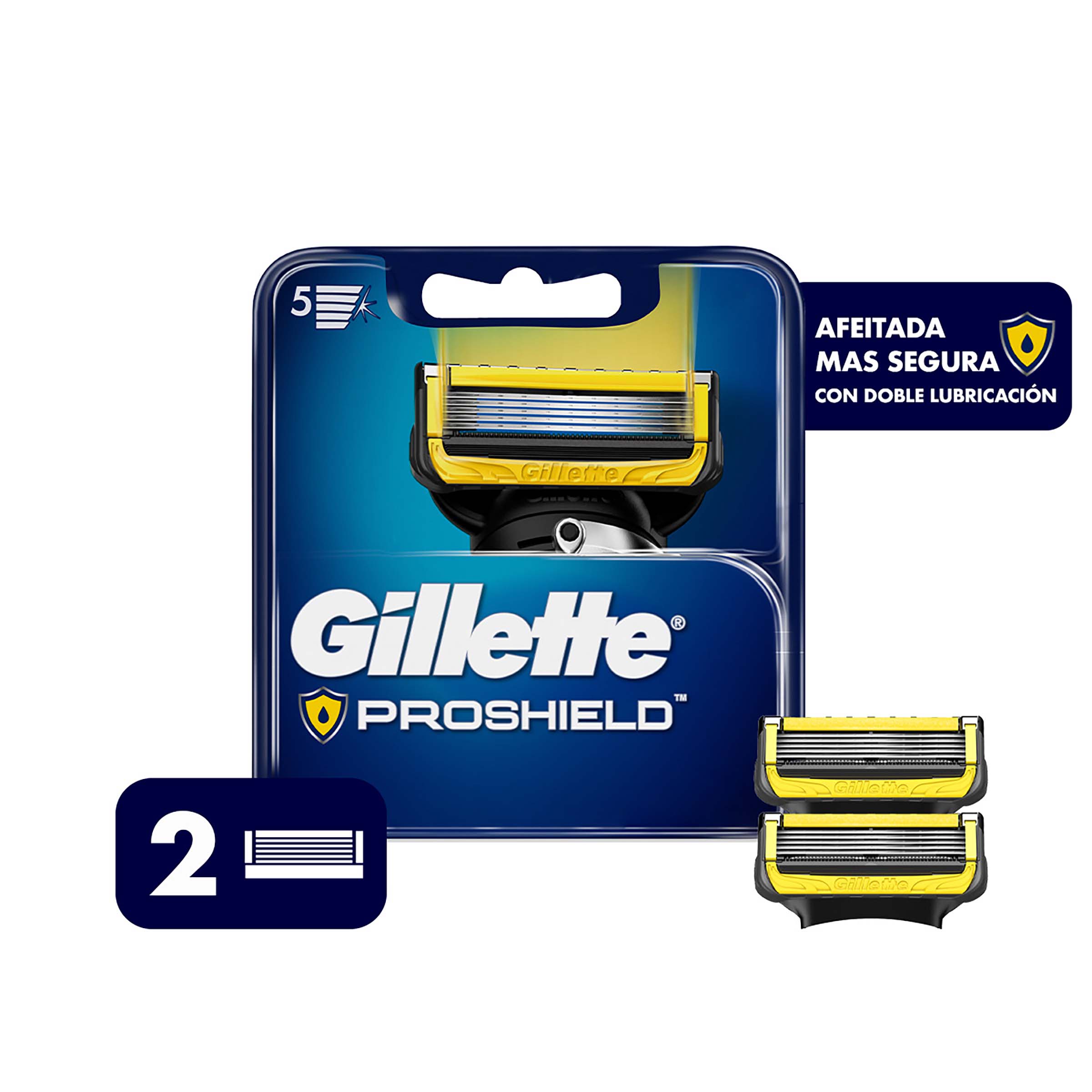 REPUESTO MAQUINA  AFEITAR GILLETE PROSHIELD 2 UNI