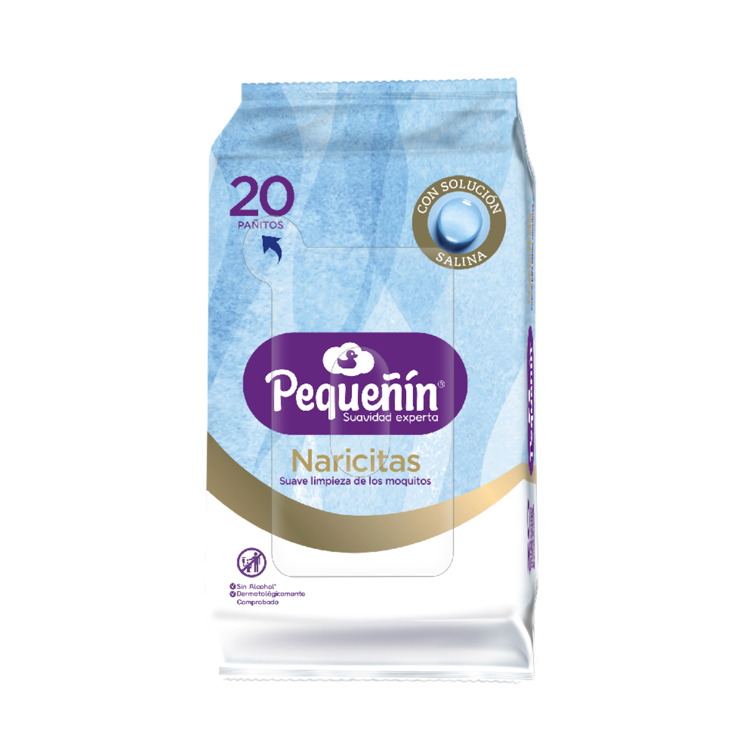 TOALLITAS HUMEDAS  PEQUEÑIN NARICITAS 20 UNIDADES
