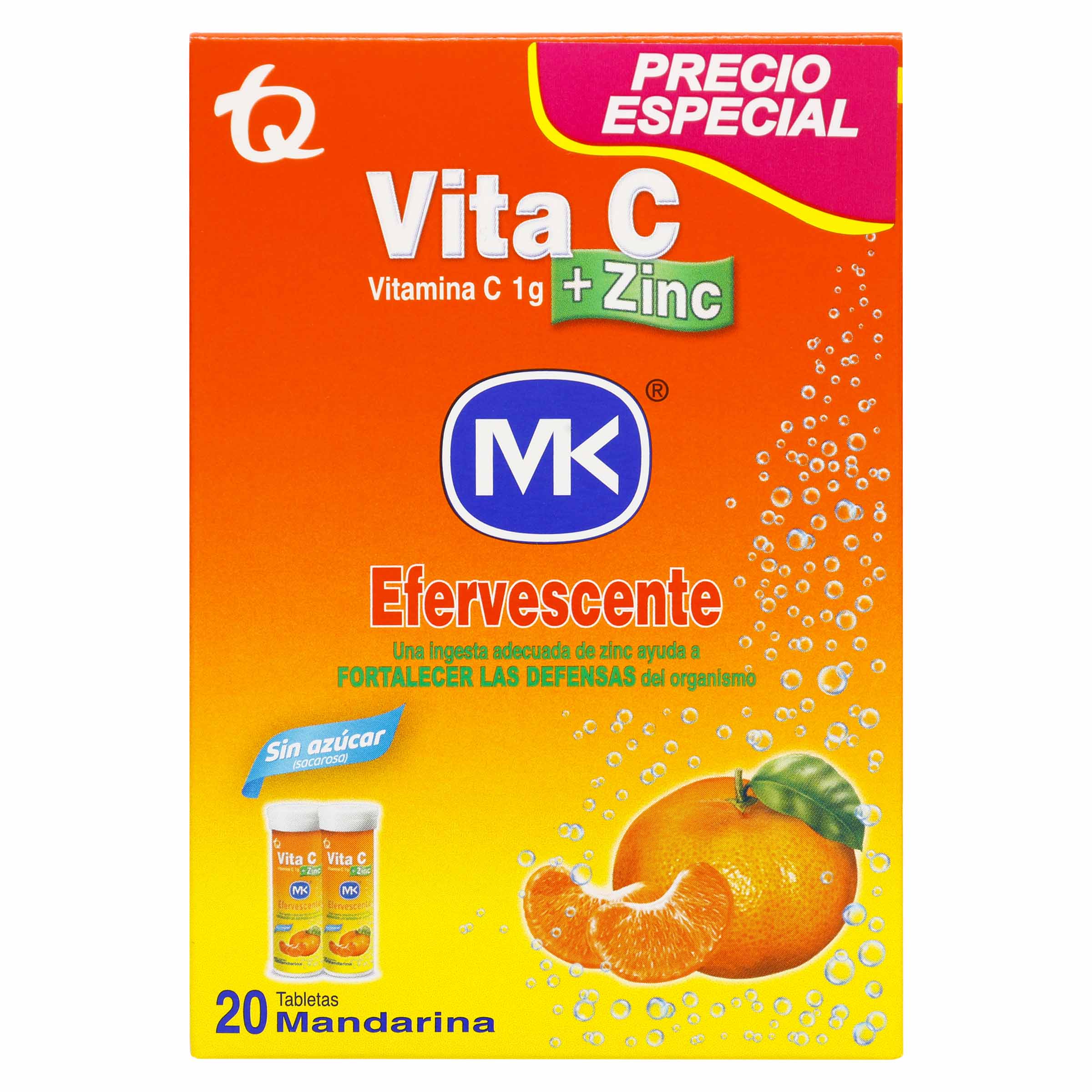 VITAMINA C MANDARINA EFERVESCENTE 2X1 20 TAB MK