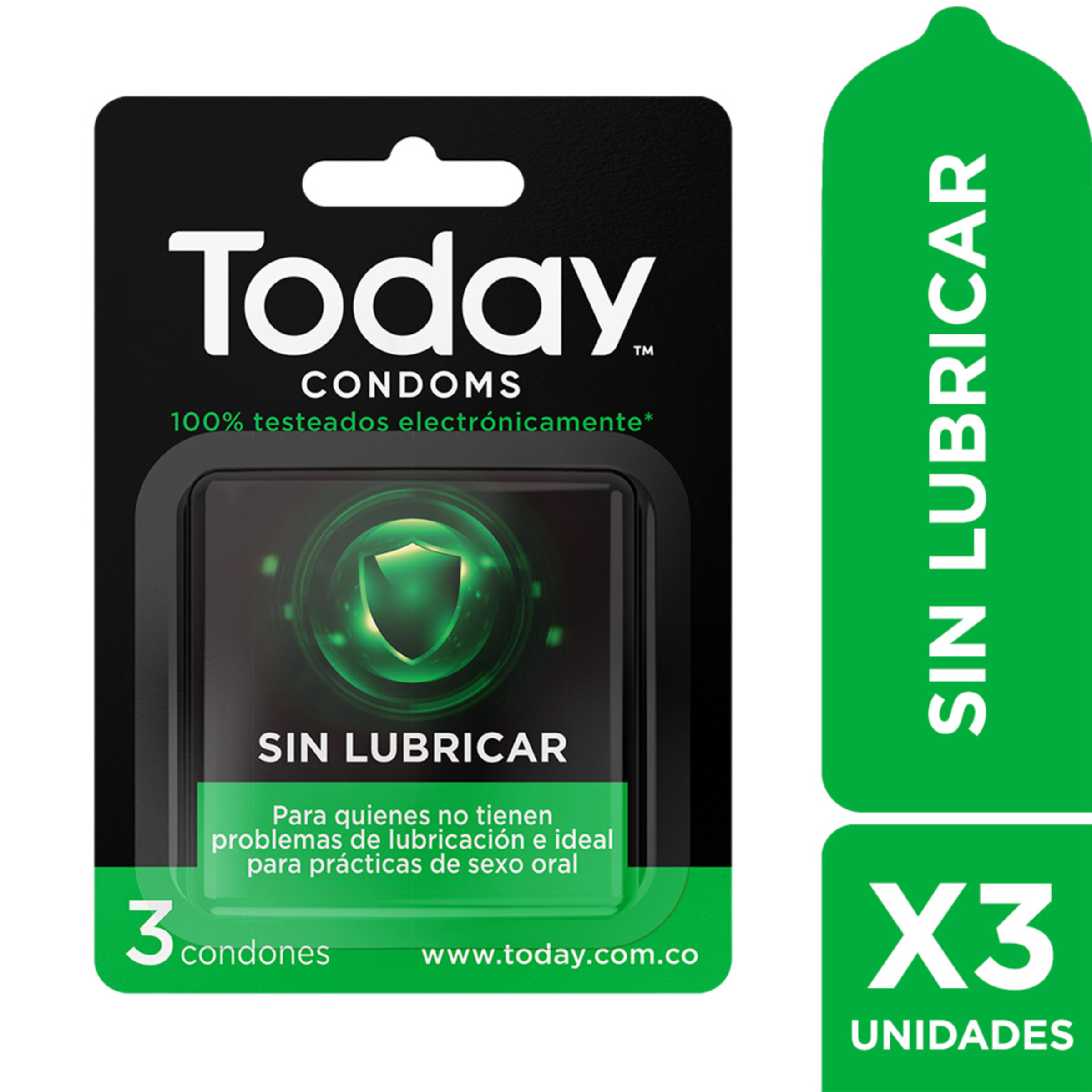PRESERVATIVO  TODAY 3 UNI SIN LUBRICAR