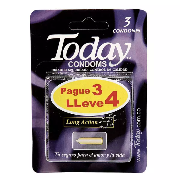 PRESERVATIVO TODAY LONG ACTION PG 3 LL 4
