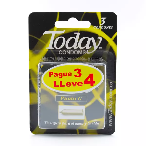 PRESERVATIVO TODAY PUNTO G PG 3 LL 4