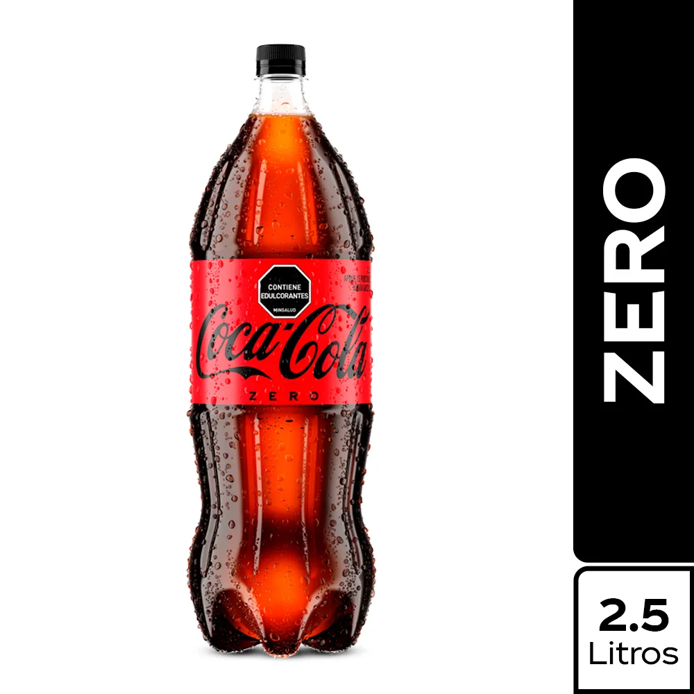 GASEOSA COCACOLA ZERO 2.5 LT
