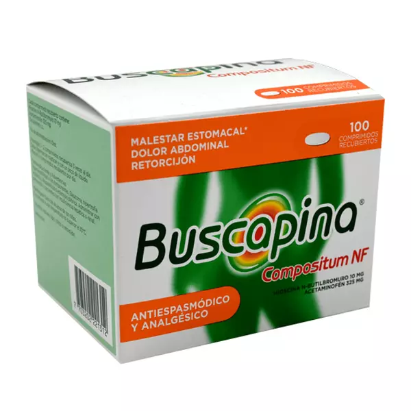 Buscapina Compositum Nf N-butilbromuro De Hioscina + Acetaminofen 10/mg/325mg