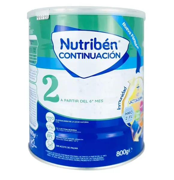 LECHE NUTRIBEN CONTINUACION  2 X 800 GR