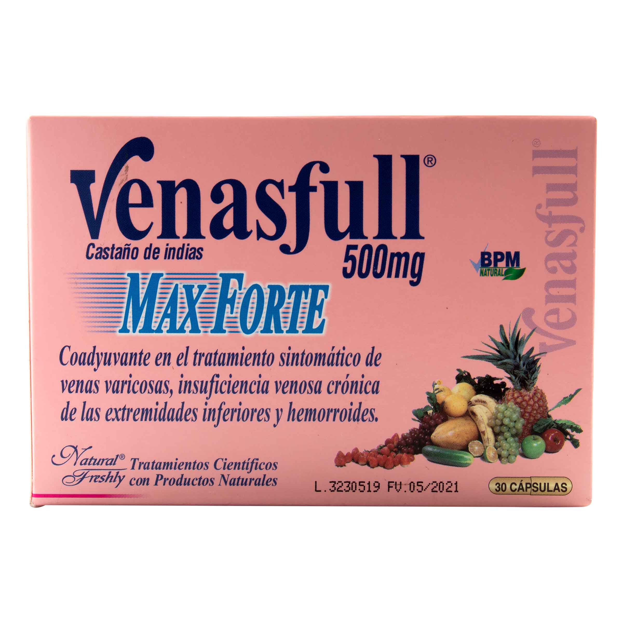 VENASFULL MAX FORTE 500 MG 30  CAP