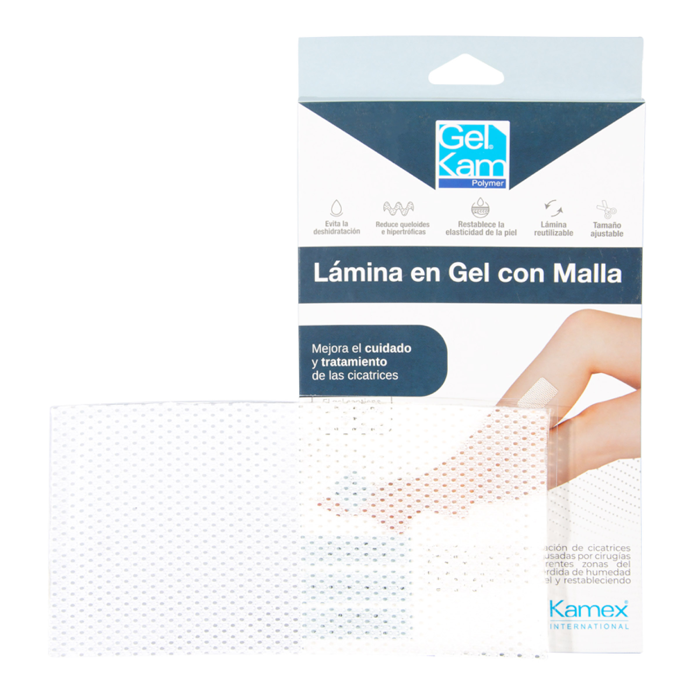 LAMINA GEL CRISTAL CON MALLA K