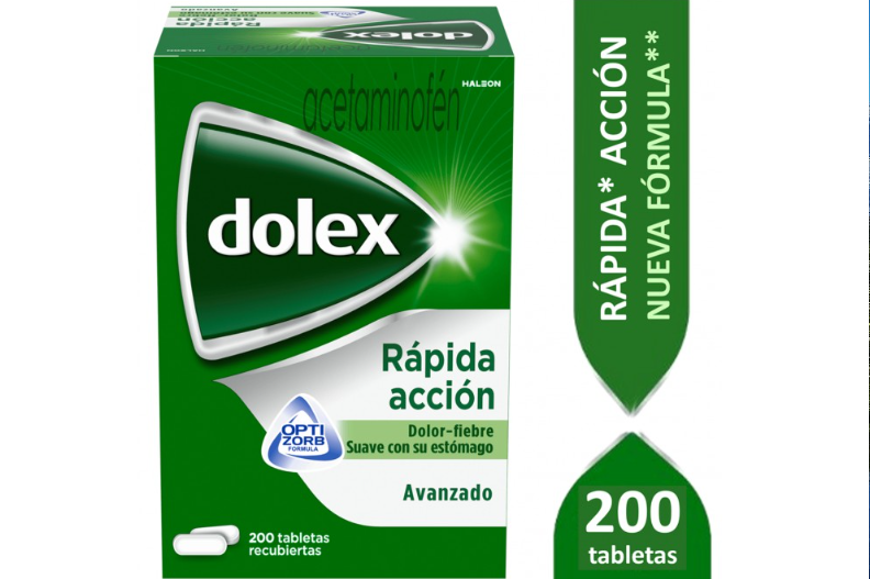 Dolex Avanzado Rapida Accion Acetaminofen 500 Mg