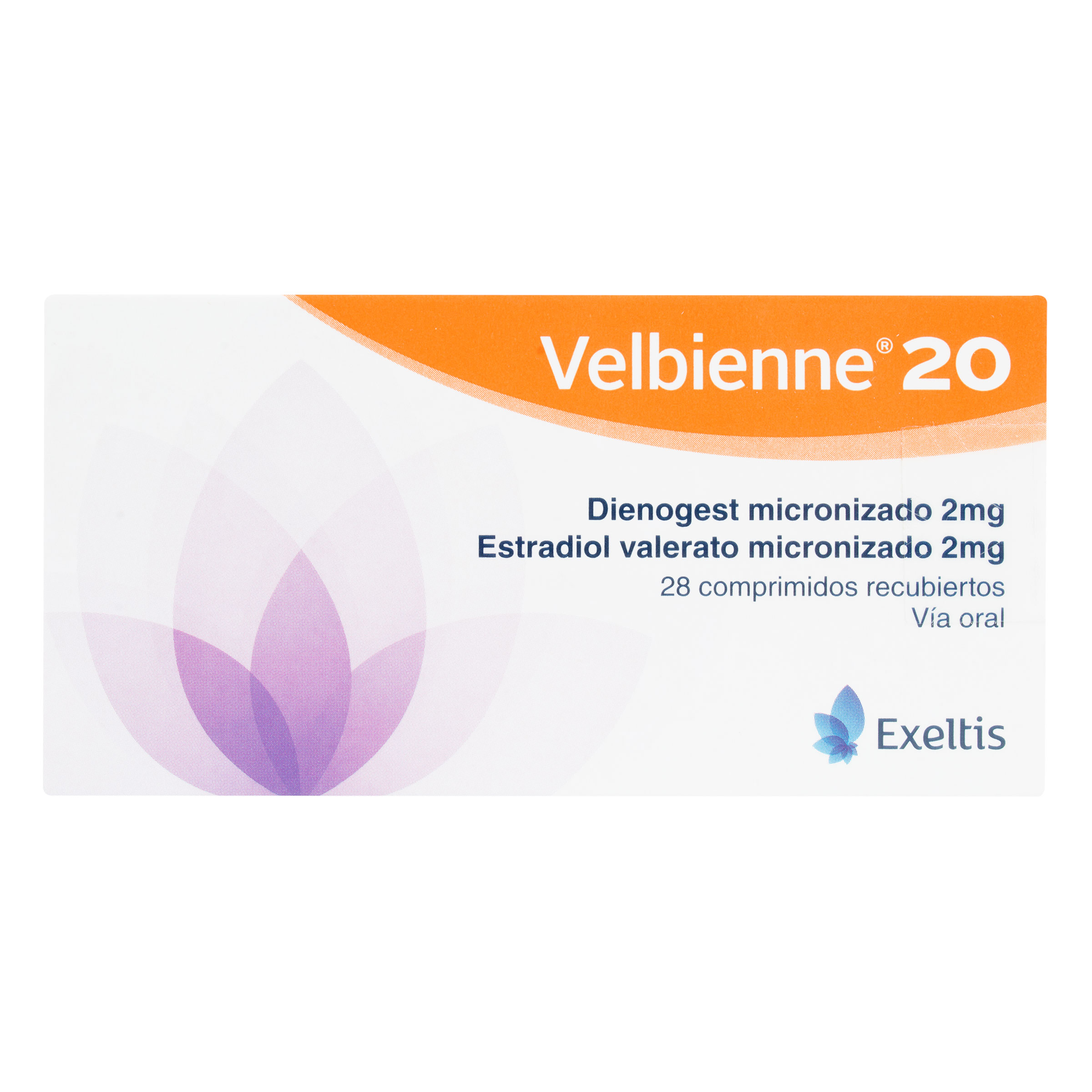 VELBIENNE 20 2 MG 28 COMPRIMIDOS