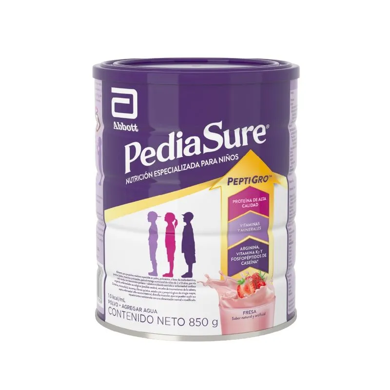 Complemento Nutricional Pediasure Peptigro Fresa Polvo X 850 Gr