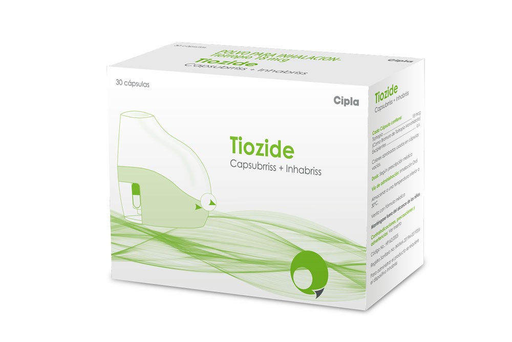 TIOZIDE CAPSUBRRISS INHALADOR 30 CAPSULAS