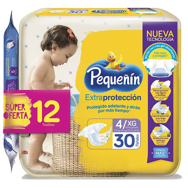 Pañales Pequeñin Extraprotección Etapa 4