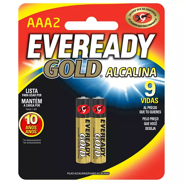 Pila Eveready Gold Alcalina Aaa2