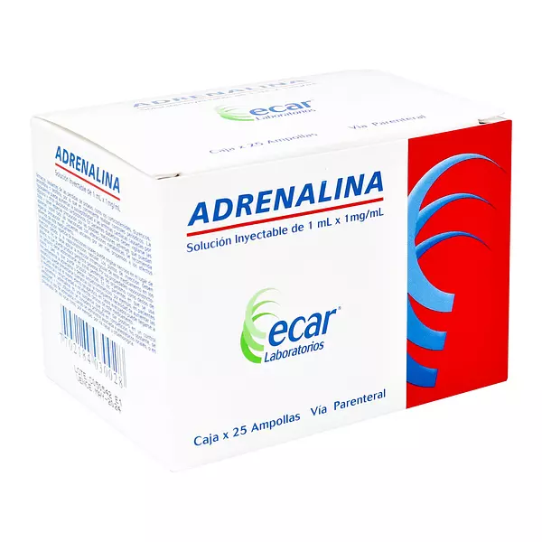 Adrenalina 1ml 25 Ampollas