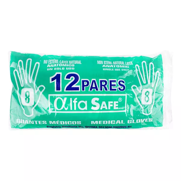 Guantes Cirugía Alfasafe Talla 8