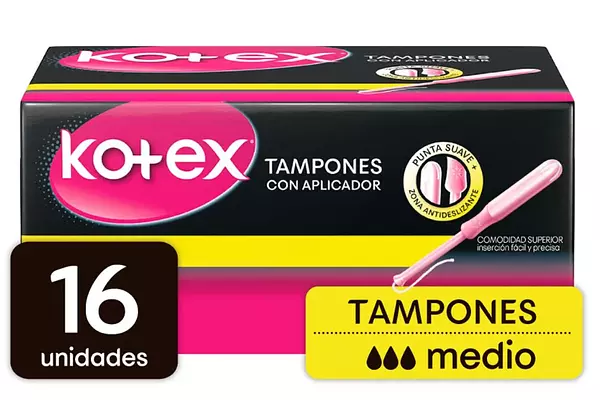 Tampones Kotex Medio Con Aplicador