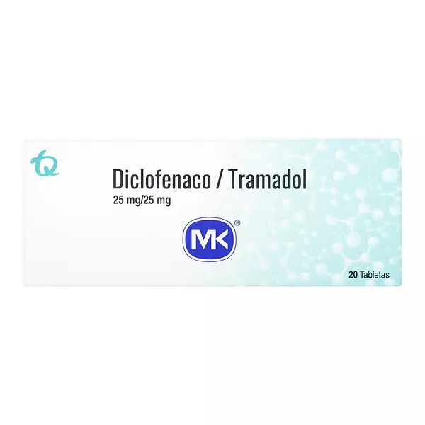 Diclofenaco 25mg/Tramadol 25mg