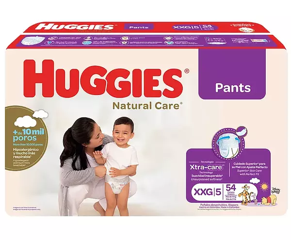 Pañales Huggies Natural Care Etapa 5