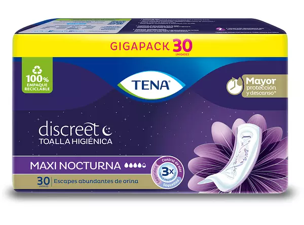 Toallas Tena Discreet Maxi Nocturna