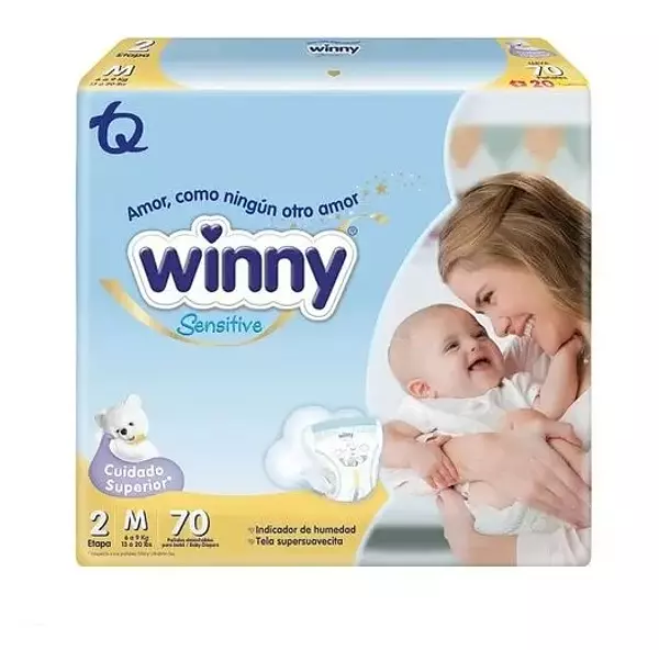 Pañales Winny Sensitive Etapa 2