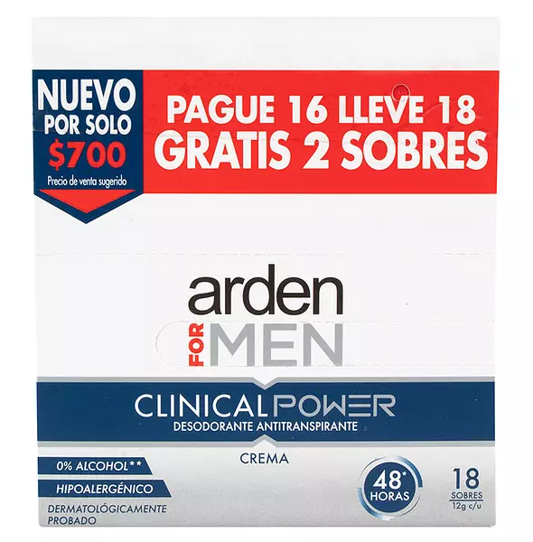 Desodorante Arden For Men Clinial Power