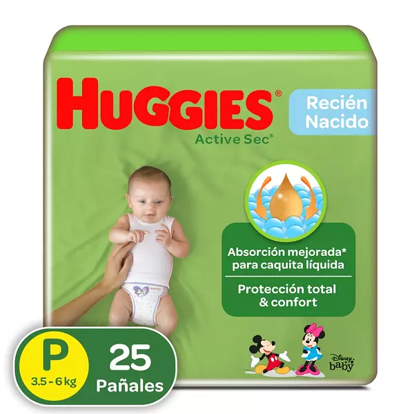 Pañales Huggies Active Sec Etapa 1