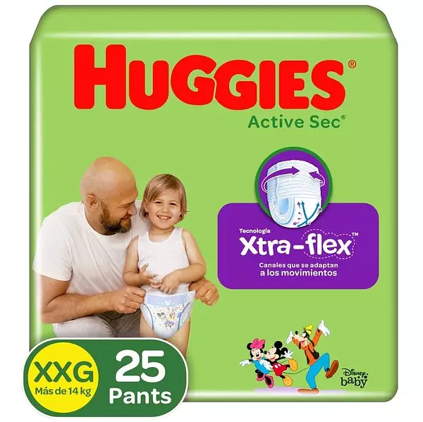 Pañales Huggies Active Sec Pants Etapa 5