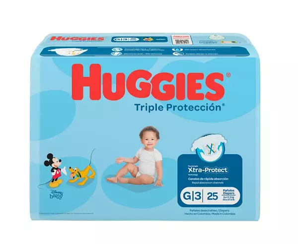 Pañales Huggies Triple Proteccion Etapa 3