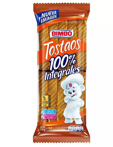 Tostaitos Integrales 150g Bimbo