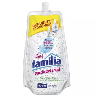 Gel Antibacterial Familia Repuesto