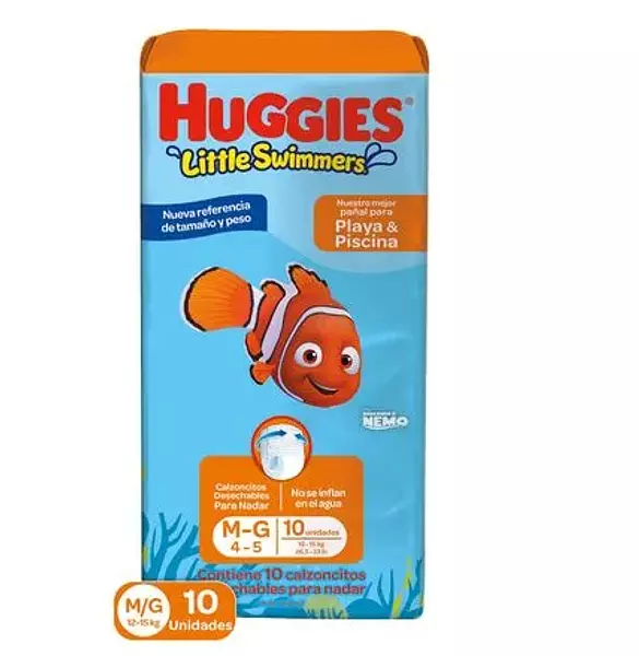 Pañales Huggies Little Swimmers Piscina Talla M-G