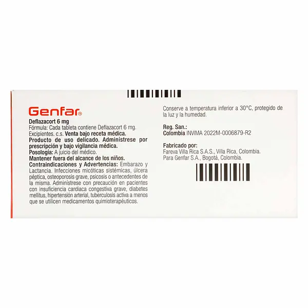 Deflazacort 6 Mg Genfar