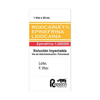 Roxicaina 1% Epinefrina