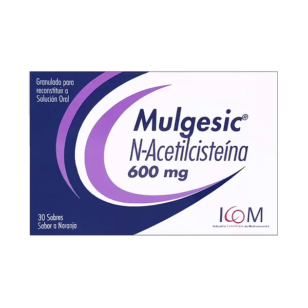 Mulgesic (N-Acetilcisteína) 600 Mg Icom