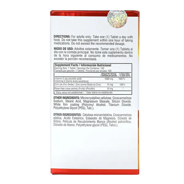 Vitamina C 1000 Plus Zinc