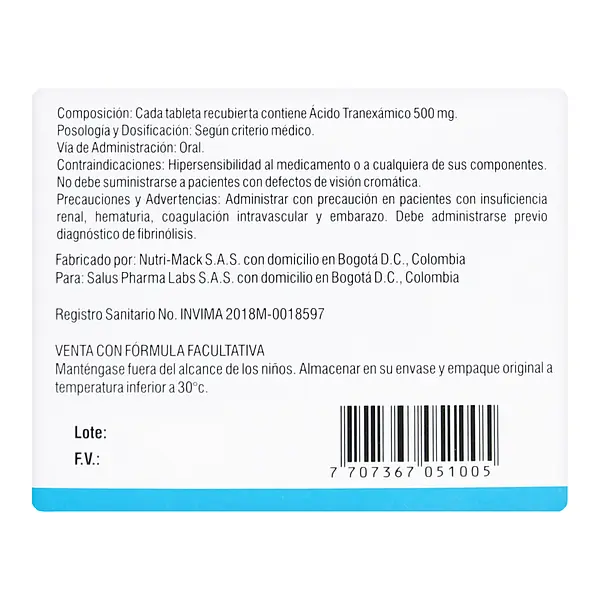 Fibrinexam 500 Mg