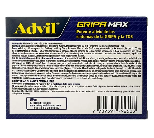 Advil Gripa Max