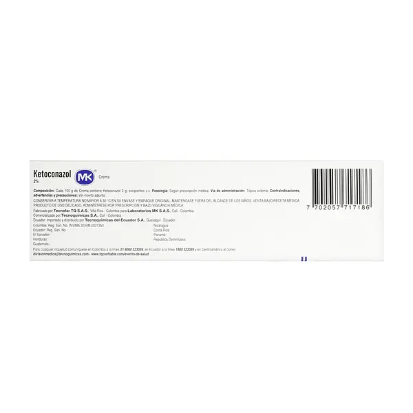 Ketoconazol 2% Crema