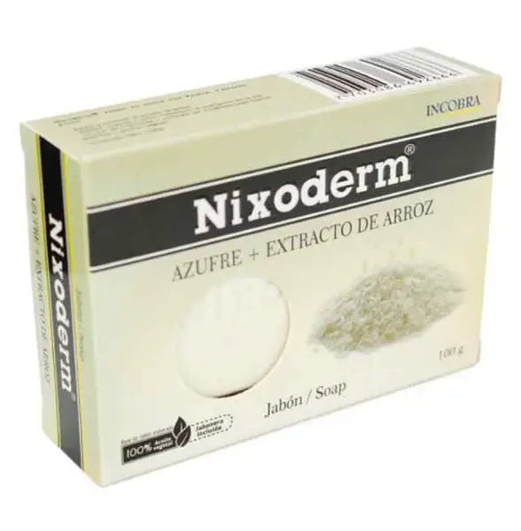 Jabón Nixoderm Azufre Extracto De Arroz
