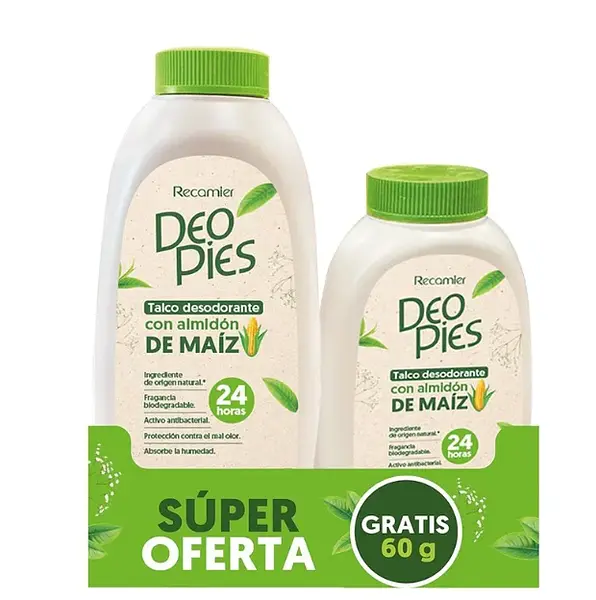 Deo Pies Talco Almidón De Maíz