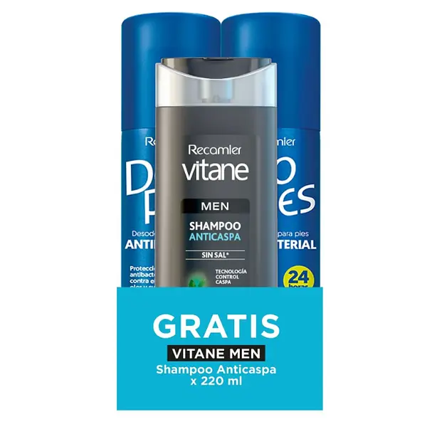Desodorante Deo Pies X2 + Shampoo Vitane