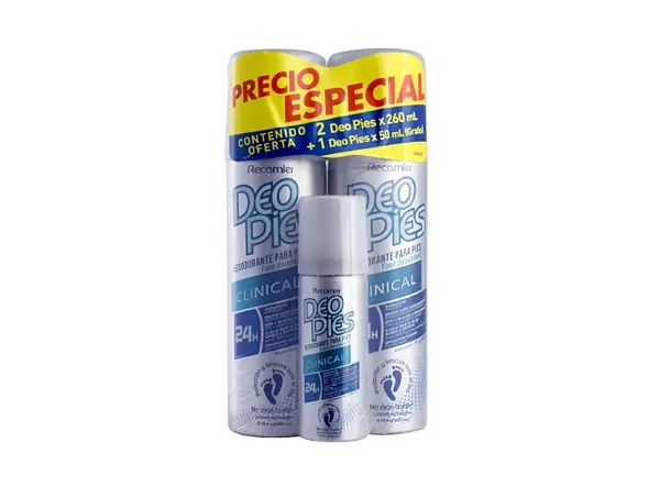 Desodorante Deo Pies Clinical 2x1 + 50 Ml