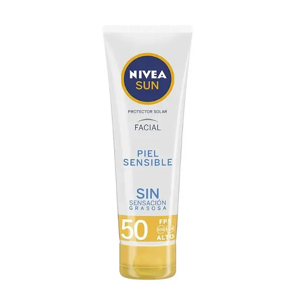 Bloqueador Solar Nivea Fps 50 Facial Piel Sensible
