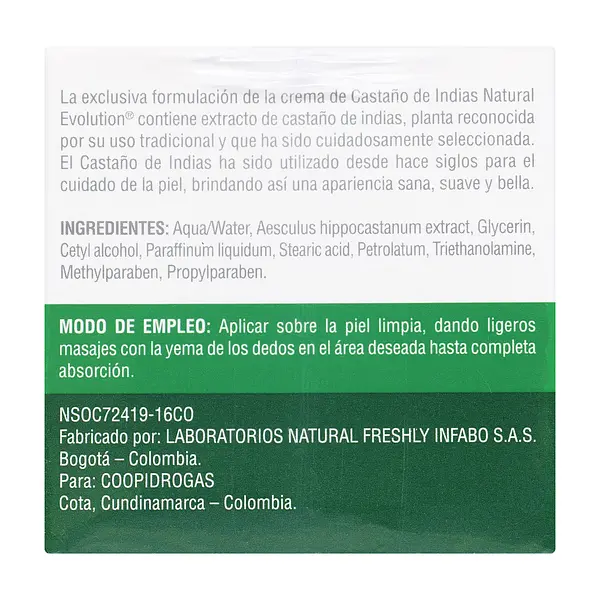 Crema Castaño De Indias