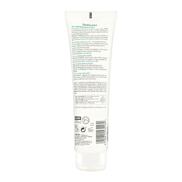 Gel Babaria Limpiador Matificante Aloe