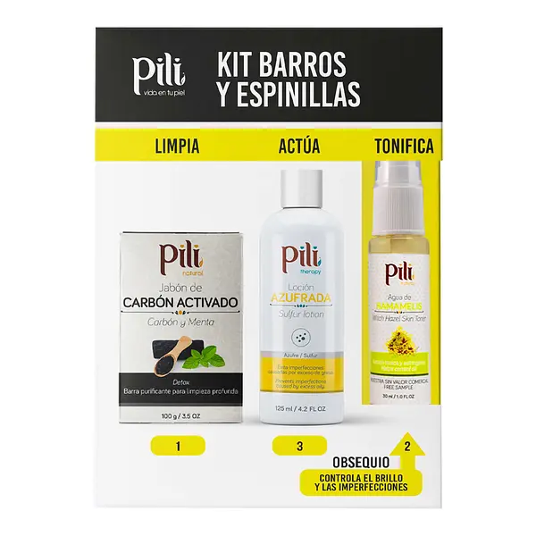 Kit Barros Y Espinillas Pili